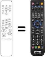 Replacement remote control Atlantic VTR 4061