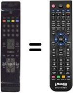 Replacement remote control NordMende UN 32 M 1000