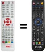 Mando a distancia equivalente DIUNAMAI WD-LE 1100
