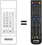 Replacement remote control Profex YCT-2540
