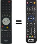 Comandament a distància equivalent Toshiba 42 WL 66 Z