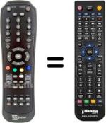 Mando a distancia equivalente Fuba ODE 780 HD