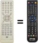 Mando a distancia equivalente NordMende DVRX 14 SE