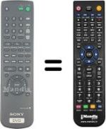 Mando a distancia equivalente Sony DVP-NS 400 D