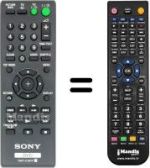 Mando a distancia equivalente Sony DVP-SR 700 H