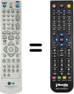 Mando a distancia equivalente LG DR-175