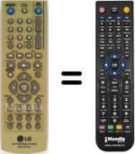 Mando a distancia equivalente Goldstar DR-275