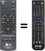 Replacement remote control LG DVX 450