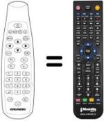 Mando a distancia equivalente Grundig DTR 1200