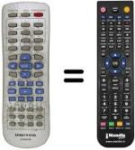 Mando a distancia equivalente United DVD 4057 M