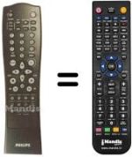 Mando a distancia equivalente Aristona DVD 951