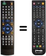 Mando a distancia equivalente MAJESTIC DVX 542