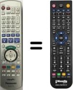 Mando a distancia equivalente Panasonic DMRE-X75 EB