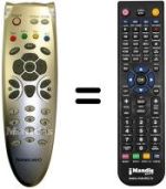 Mando a distancia equivalente Homecast HS 5101 CI