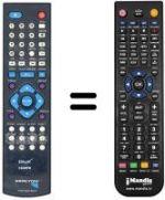 Comandament a distància equivalent PEEKTON PK 6700 HDMI