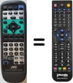 Mando a distancia equivalente JVC XV-515