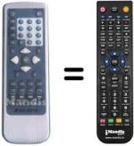 Mando a distancia equivalente MAJESTIC DVD 218 SD