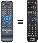 Replacement remote control Sansui DB-X 21000