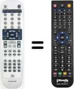 Replacement remote control Sansui DVR-4000 DX