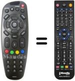 Replacement remote control XDOME HD 1000