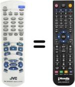 Mando a distancia equivalente JVC XV-S40