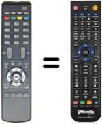 Replacement remote control Vestel S 8280 SD