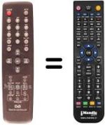 Replacement remote control TELEGAZI SC 5800 CI