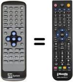 Replacement remote control Telesystem TS 5200 VXB