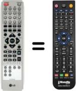 Mando a distancia equivalente LG LH-W 250 SC