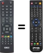 Mando a distancia equivalente Oki L221A-PHDTUV