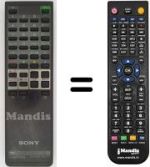 Mando a distancia equivalente RM694