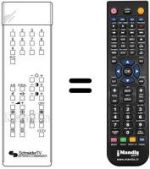 Replacement remote control SCHNEIDER STV7000