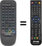 Mando a distancia equivalente Toshiba CT-9859