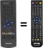 Mando a distancia equivalente Grundig T55-841FR