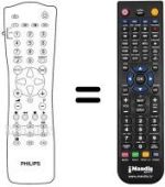 Mando a distancia equivalente Philips REMCON049