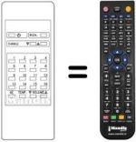 Mando a distancia equivalente Audiosonic KBB1574
