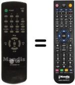 Mando a distancia equivalente LG 6710V00017M