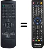 Mando a distancia equivalente LG 6710V00017F
