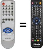 Replacement remote control TELE PILOT 741C