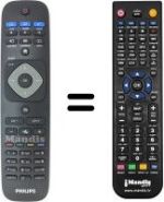 Mando a distancia equivalente Philips 40HFL2829T/12