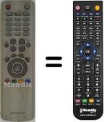 Mando a distancia equivalente Samsung LE22A455C1D/XXH