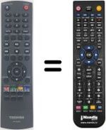 Mando a distancia equivalente Toshiba BDX3400