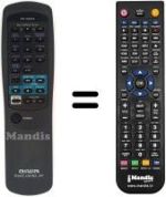 Mando a distancia equivalente RC-6AS14