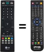 Mando a distancia equivalente LG M228WDP