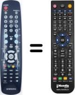 Replacement remote control Samsung LE26A457C1D / /XBT