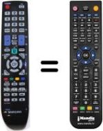 Comandament a distància equivalent Samsung LE40B530P7WXSH