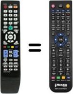 Mando a distancia equivalente Samsung UE32B7090WP/XZG