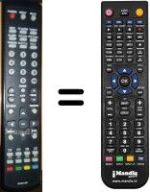 Replacement remote control Hyundai RC00170P