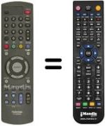 Mando a distancia equivalente Blaupunkt CT-90003
