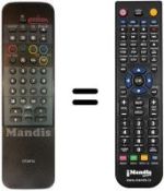 Replacement remote control CT-9712